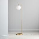 Online Designer Combined Living/Dining Sculptural Glass Globe Floor Lamp - Milk