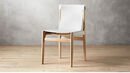 Online Designer Home/Small Office BURANO WHITE LEATHER SLING CHAIR