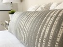 Online Designer Bedroom Extra Long Lumbar Pillow | Gray Boho Pillow