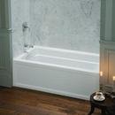 Online Designer Living Room Archer 5 ft. Left-Hand Drain Acrylic Soaking Tub in White