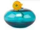 Online Designer Studio Water Pebble Vase in Aqua