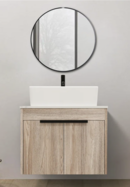 Online Designer Bathroom Diako 23.6'' Wall Mounted Single Bathroom Vanity with Ceramic Top