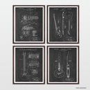 Online Designer Living Room Guitar Patent Collection - Les Paul - Fender - Gretsch - Guitar Poster 