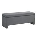 Online Designer Bedroom Nailhead Upholstered Storage Bench