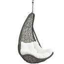 Online Designer Bedroom ABATION OUTDOOR PATIO SWING CHAIR WITHOUT STAND IN GRAY WHITE