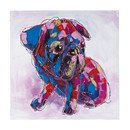 Online Designer Bedroom Bold Puppy Oversized Oil Painting Print on Canvas
