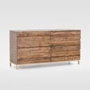 Online Designer Hallway/Entry Reclaimed Wood & Iron Base 6-Drawer Dresser