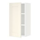 Online Designer Kitchen SEKTION Wall cabinet, white, Grimslöv off-white