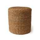 Online Designer Combined Living/Dining Seagrass Round Pouf Ottoman