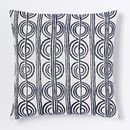 Online Designer Combined Living/Dining Circle Stripe Pillow Cover - Nightshade