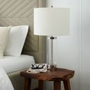 Online Designer Living Room Acrylic Column Table Lamp - Polished Nickel