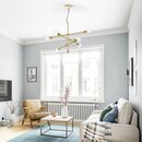 Online Designer Living Room Calderwood 6 - Light Sputnik Modern Linear Chandelier