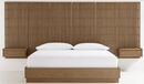 Online Designer Bedroom Batten King Plinth-Base Bed, Panels and Nighstands