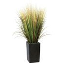 Online Designer Business/Office Realistic Grass in Square Tapered Planter