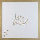 Online Designer Combined Living/Dining Life Is Beautiful Magnet Board (SMALL)