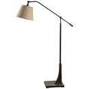 Online Designer Living Room Clebourne Dark Bronze Adjustable Arc Floor Lamp