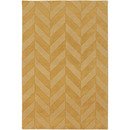 Online Designer Combined Living/Dining Central Park Yellow Chevron Carrie Area Rug 