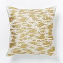 Online Designer Combined Living/Dining Embroidered Shimmer Pillow Cover - Pearl/Gold