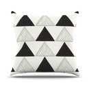 Online Designer Kids Room Textured Triangles by Laurie Baars Geometric Abstract Throw Pillow by KESS InHouse