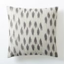 Online Designer Bedroom Metallic Ikat Dot Pillow Cover - Platinum