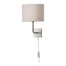 Online Designer Bedroom ALÄNG Wall lamp, nickel plated, white