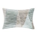 Online Designer Bedroom Bengal Embroidered Cotton Lumbar Pillow by Ink + Ivy