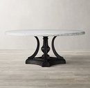 Online Designer Combined Living/Dining St. James Marble Round Dining Table