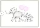 Online Designer Nursery 'Mama and Baby Elephants' Wall Art