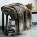 Online Designer Living Room Ombre Faux Fur Throw