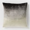 Online Designer Combined Living/Dining Ombre Velvet Pillow Cover - Slate