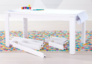 Online Designer Other Large White Adjustable Kids Table, Leg Set and Paper Roll