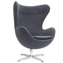 Online Designer Living Room Inner Fabric Arm Chair (GRAY)