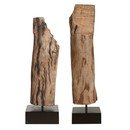 Online Designer Living Room Balsam 2 Piece Mango Wood Sculpture Set 