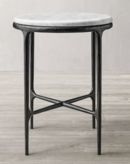 Online Designer Combined Living/Dining THADDEUS MARBLE ROUND SIDE TABLE