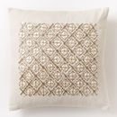 Online Designer Living Room Embellished Trellis Pillow Cover