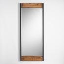 Online Designer Bedroom Large Walnut Brown Wood Leaner Mirror With Live Edge