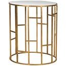Online Designer Combined Living/Dining Newco Mirrored Gold Accent Table