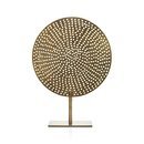 Online Designer Combined Living/Dining Brass Circle on Stand