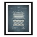 Online Designer Hallway/Entry 1896 Typewriter Patent Framed Graphic Art