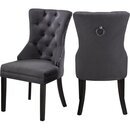 Online Designer Combined Living/Dining Stonefort Tufted Velvet Upholstered Dining Chair (Set of 2)