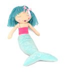 Online Designer Bedroom Your Zone 3D Figural Plush Mermaid Decorative Throw Pillow, 16