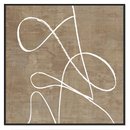 Online Designer Hallway/Entry Swooping Lines - Floater Frame Painting on Canvas