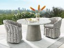 Online Designer Bedroom edgewater outdoor faux marble dining table