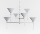 Online Designer Business/Office Sardinia 6-Light Plaster Chandelier