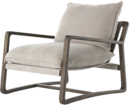 Online Designer Combined Living/Dining Polly Ivory Accent Chair