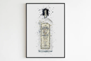 Online Designer Dining Room Gin Bottle | Alcohol | Liquor | Drink | Pub | Bar | Restaurant | Club | Wall Art | Poster | Print 0039