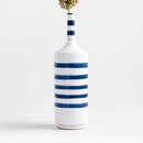Online Designer Living Room Tunise Blue and White Stripe Vase 12