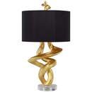 Online Designer Living Room Kathy Ireland Tribal Impressions Gold Leaf Table Lamp