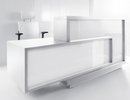 Online Designer Business/Office FORO Reception Desk, Right-Handed Counter, High Gloss White by MDD