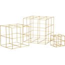 Online Designer Business/Office 3-piece brass wire cube set